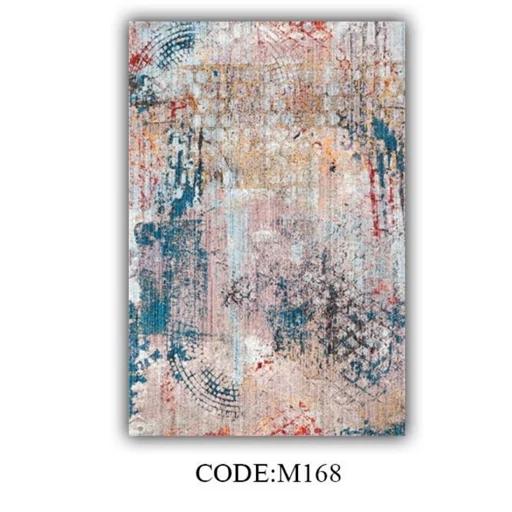 فرش ماشینی چاپی | فرشینه مخمل طرح پتینه آبرنگی M168 (پس کرایه) فرش ماشینی چاپی | فرشینه مخمل طرح پتینه آبرنگی M168 (پس کرایه) - Image 2