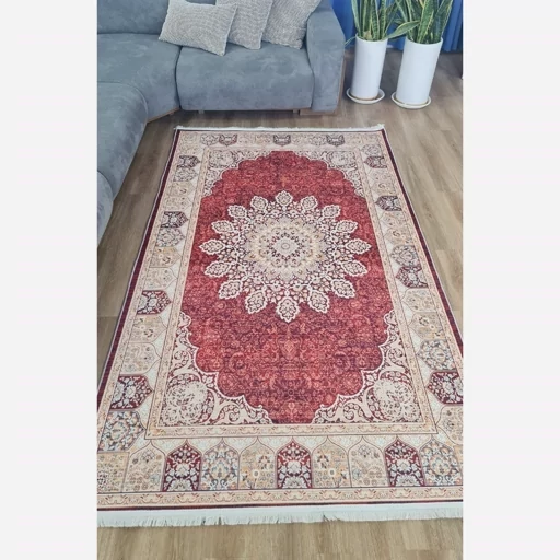 فرش ماشینی چاپی | فرشینه هازان ترک طرح سنتی A174 (پس کرایه) فرش ماشینی چاپی | فرشینه هازان ترک طرح سنتی A174 (پس کرایه) - Image 4