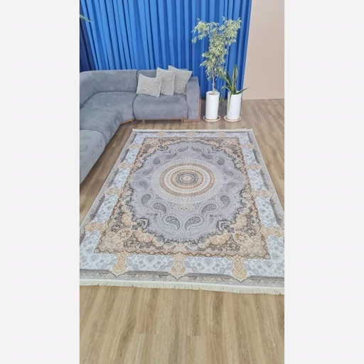 فرش ماشینی چاپی | فرشینه هازان ترک طرح ابریشمی (پس کرایه) فرش ماشینی چاپی | فرشینه هازان ترک طرح ابریشمی (پس کرایه) - Image 7