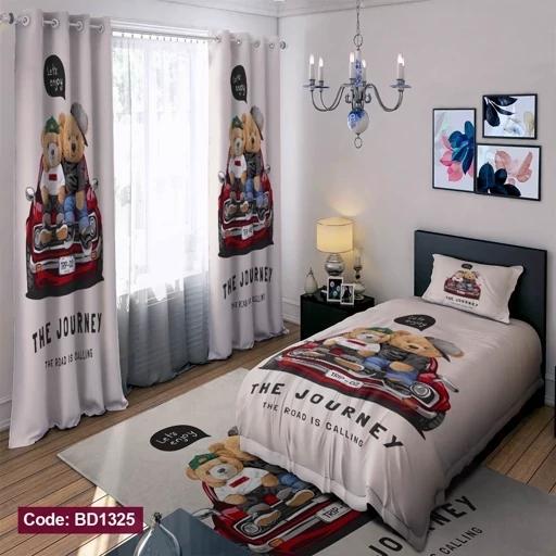 ست فانتزی روتختی چاپی پسرانه طرح تدی کد bd1325 (پس کرایه) ست فانتزی روتختی چاپی پسرانه طرح تدی کد bd1325 (پس کرایه)