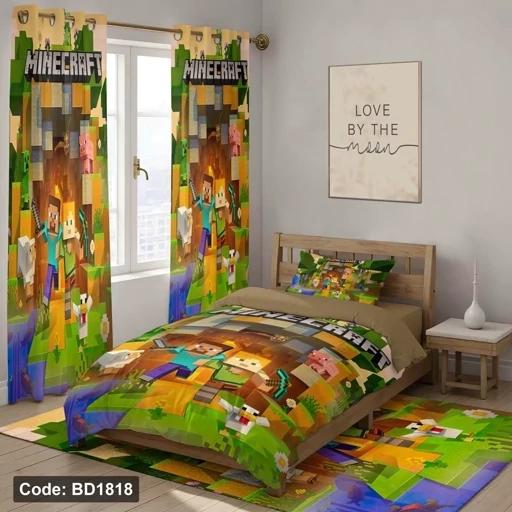 ست فانتزی رو تختی چاپی پسرانه ماینکرفت کد bd1818 (پس کرایه) ست فانتزی رو تختی چاپی پسرانه ماینکرفت کد bd1818 (پس کرایه)
