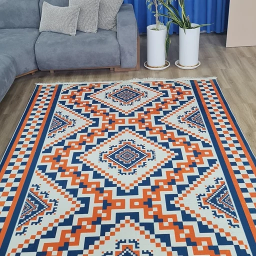 فرشینه چاپی طرح نارَنگ پیکسل/ پس کرایه فرشینه چاپی طرح نارَنگ پیکسل/ پس کرایه