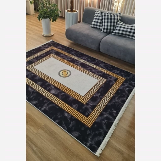 فرش ماشینی چاپی | فرشینه هازان ترک طرح مدرن ورساچه کد h254 (پس کرایه) فرش ماشینی چاپی | فرشینه هازان ترک طرح مدرن ورساچه کد h254 (پس کرایه) - Image 4