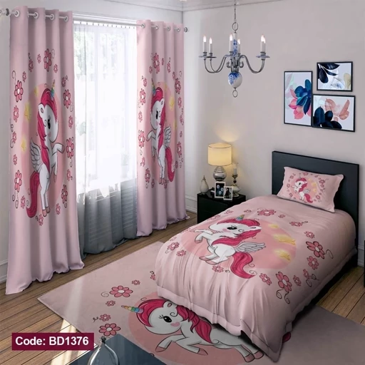 ست فانتزی رو تختی چاپی دخترانه پونی کد BD1376 (پس کرایه) ست فانتزی رو تختی چاپی دخترانه پونی کد BD1376 (پس کرایه)