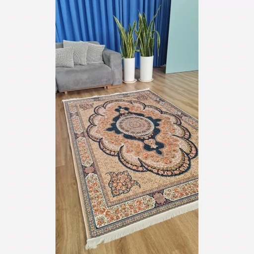 فرش ماشینی چاپی | فرشینه هازان ترک طرح کرم سنتی 108 (پس کرایه) فرش ماشینی چاپی | فرشینه هازان ترک طرح کرم سنتی 108 (پس کرایه) - Image 11