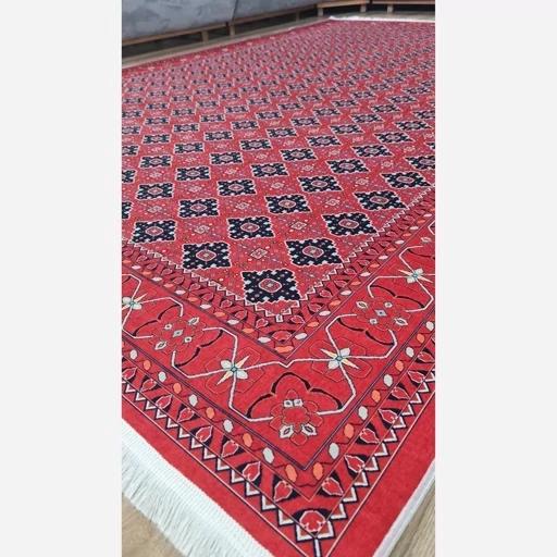 فرش ماشینی چاپی | فرشینه هازان ترک طرح ترکمن لاکی 129 (پس کرایه) فرش ماشینی چاپی | فرشینه هازان ترک طرح ترکمن لاکی 129 (پس کرایه) - Image 7