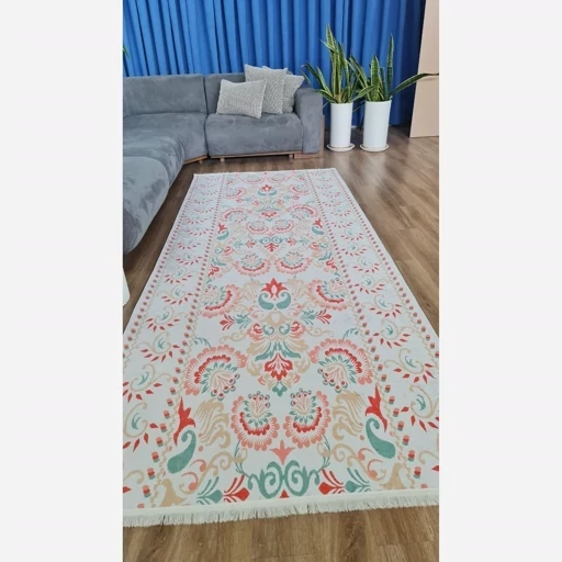 فرش ماشینی چاپی | فرشینه مخمل راهرویی و کناره r136 (پس کرایه) فرش ماشینی چاپی | فرشینه مخمل راهرویی و کناره r136 (پس کرایه) - Image 2