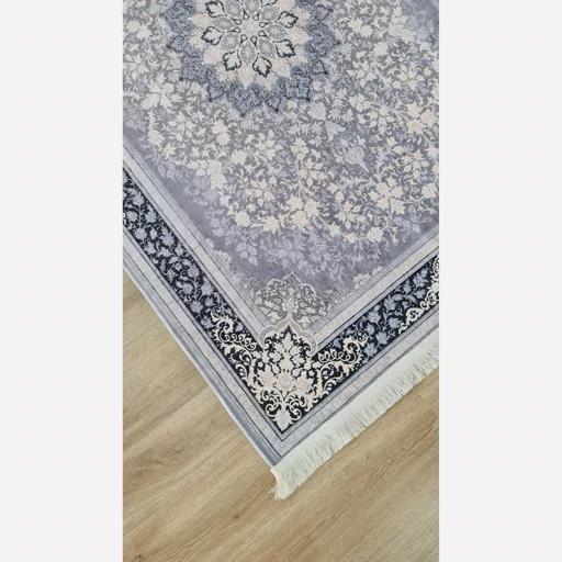 فرش ماشینی چاپی | فرشینه هازان ترک طوسی سنتی (پس کرایه) فرش ماشینی چاپی | فرشینه هازان ترک طوسی سنتی (پس کرایه) - Image 7