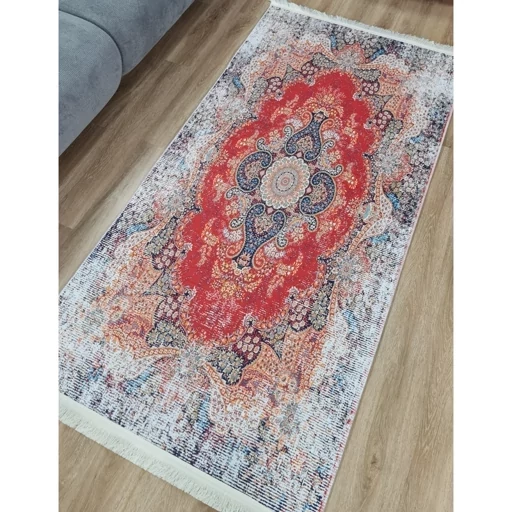 فرشینه مخمل شنل طرح سنتی وینتیج h236 (پس کرایه) فرشینه مخمل شنل طرح سنتی وینتیج h236 (پس کرایه)