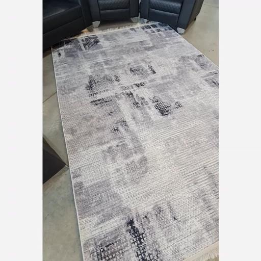 فرشینه هازان ترک طرح وینتیج طوسی M260(پس کرایه) فرشینه هازان ترک طرح وینتیج طوسی M260(پس کرایه) - Image 6