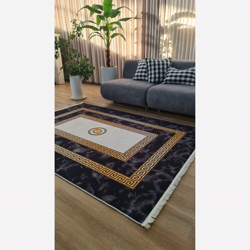 فرش ماشینی چاپی | فرشینه هازان ترک طرح مدرن ورساچه کد h254 (پس کرایه) فرش ماشینی چاپی | فرشینه هازان ترک طرح مدرن ورساچه کد h254 (پس کرایه) - Image 3