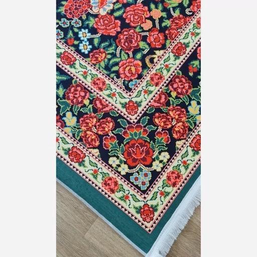 فرش ماشینی چاپی | فرشینه مخمل طرح ابریشمی 02 (پس کرایه) فرش ماشینی چاپی | فرشینه مخمل طرح ابریشمی 02 (پس کرایه) - Image 4