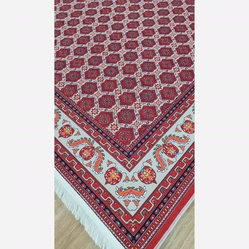 فرش ماشینی چاپی | فرشینه هازان ترک طرح ترکمن لاکی 122 (پس کرایه) فرش ماشینی چاپی | فرشینه هازان ترک طرح ترکمن لاکی 122 (پس کرایه) - Image 8