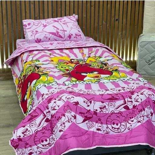 ست فانتزی روتختی 4 تیکه طرح انگری بردز (پس کرایه) ست فانتزی روتختی 4 تیکه طرح انگری بردز (پس کرایه) - Image 3