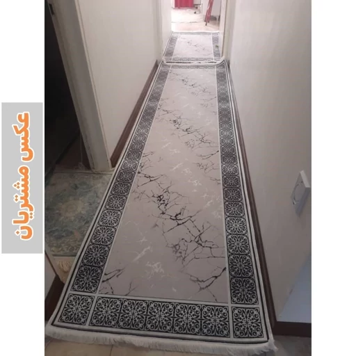 فرش ماشینی چاپی | فرشینه هازان ترک مدرن طوسی نقره ای (پس کرایه) فرش ماشینی چاپی | فرشینه هازان ترک مدرن طوسی نقره ای (پس کرایه) - Image 4