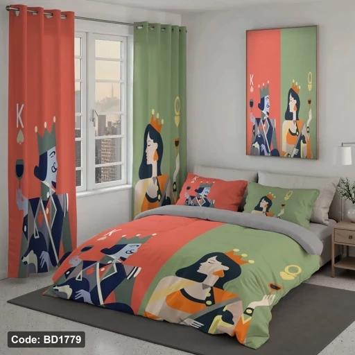 ست فانتزی روتختی 6 تیکه شامل لحاف ملافه کشدار 4 عدد روبالشی کد BD1779 (پس کرایه) ست فانتزی روتختی 6 تیکه شامل لحاف ملافه کشدار 4 عدد روبالشی کد BD1779 (پس کرایه)