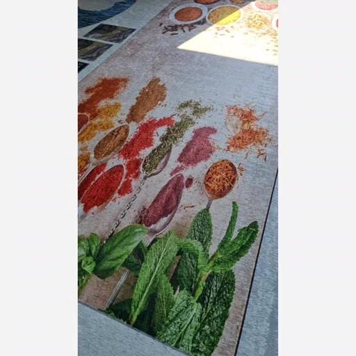 فرش آشپزخانه هازان ترک طرح ادویه کدK123 (پس کرایه) فرش آشپزخانه هازان ترک طرح ادویه کدK123 (پس کرایه) - Image 3