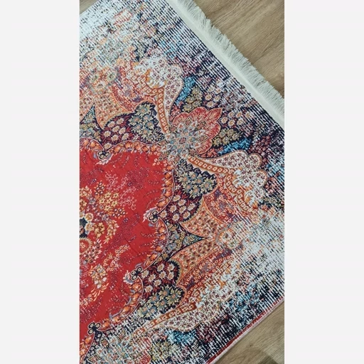 فرشینه مخمل شنل طرح سنتی وینتیج h236 (پس کرایه) فرشینه مخمل شنل طرح سنتی وینتیج h236 (پس کرایه) - Image 6