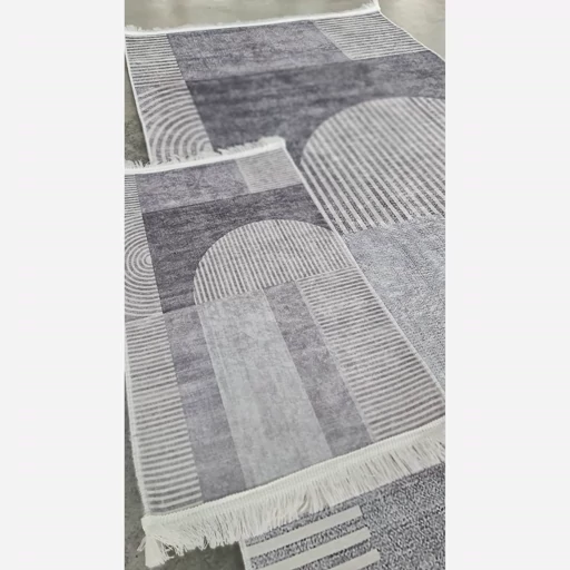 فرش ماشینی چاپی | فرشینه هازان ترک طرح طوسی مدرن کد M244 (پس کرایه) فرش ماشینی چاپی | فرشینه هازان ترک طرح طوسی مدرن کد M244 (پس کرایه) - Image 3