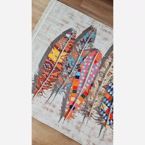 فرش کناره و فرش راهرو جنس مخمل تُرک طرح پَر کد h261 (پس کرایه) فرش کناره و فرش راهرو جنس مخمل تُرک طرح پَر کد h261 (پس کرایه) - Image 10