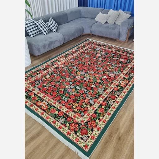 فرش ماشینی چاپی | فرشینه مخمل طرح ابریشمی 02 (پس کرایه) فرش ماشینی چاپی | فرشینه مخمل طرح ابریشمی 02 (پس کرایه) - Image 8