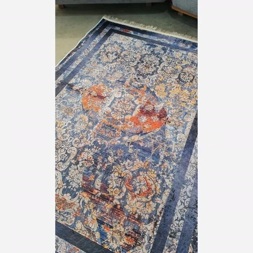 فرشینه هازان ترک آبی مدرن کدh395 (پس کرایه) فرشینه هازان ترک آبی مدرن کدh395 (پس کرایه) - Image 5