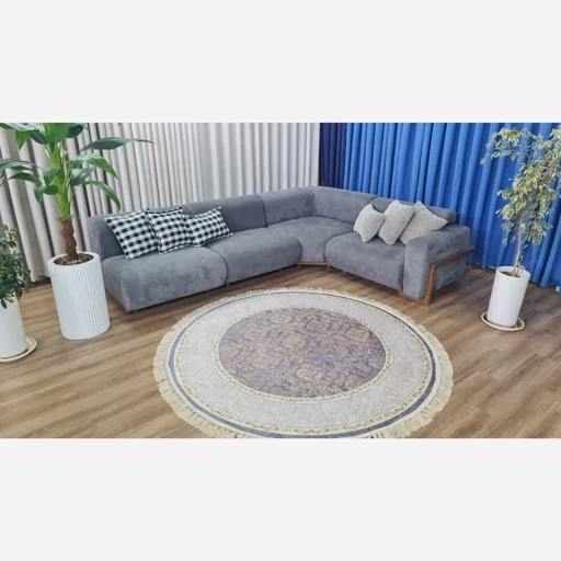 فرشینه مخمل شنل گرد طلایی کد C03 (پس کرایه) فرشینه مخمل شنل گرد طلایی کد C03 (پس کرایه) - Image 5