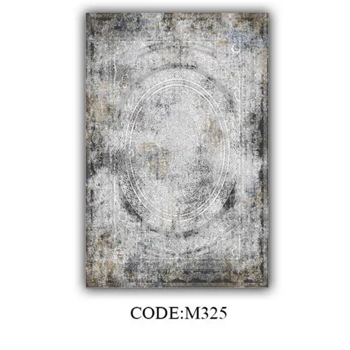 فرشینه هازان ترک طرح وینتیج سفید کد M325 (پس کرایه) فرشینه هازان ترک طرح وینتیج سفید کد M325 (پس کرایه) - Image 5