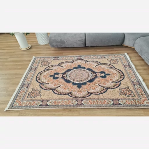 فرش ماشینی چاپی | فرشینه هازان ترک طرح کرم سنتی 108 (پس کرایه) فرش ماشینی چاپی | فرشینه هازان ترک طرح کرم سنتی 108 (پس کرایه) - Image 7