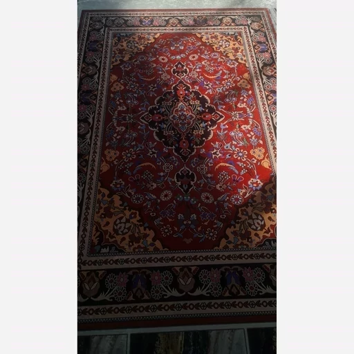 فرش ماشینی چاپی | فرشینه مخمل طرح سنتی لاکی کدh161 (پس کرایه) فرش ماشینی چاپی | فرشینه مخمل طرح سنتی لاکی کدh161 (پس کرایه) - Image 3