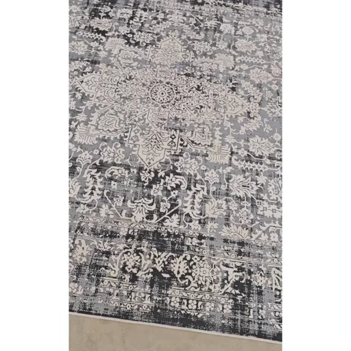 فرشینه هازان ترک وینتیج طوسی کد M328 (پس کرایه) فرشینه هازان ترک وینتیج طوسی کد M328 (پس کرایه) - Image 5