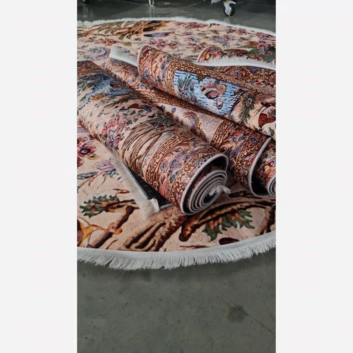 فرش ماشینی چاپی | فرشینه هازان ترک طرح سنتی گل و بلبل 028 (پس کرایه) فرش ماشینی چاپی | فرشینه هازان ترک طرح سنتی گل و بلبل 028 (پس کرایه) - Image 3