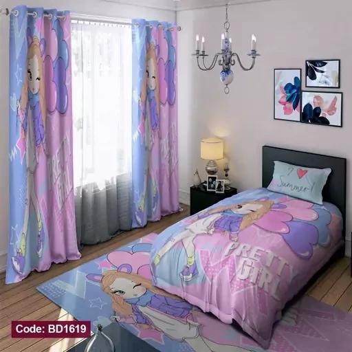 ست فانتزی رو تختی چاپی دخترانه بادکنک کد bd1619 (پس کرایه) ست فانتزی رو تختی چاپی دخترانه بادکنک کد bd1619 (پس کرایه)