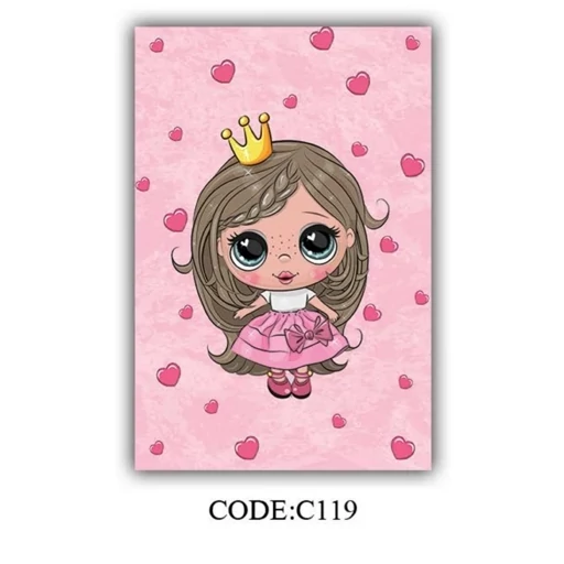 فرش کودک دخترانه صورتی هازان ترک کد C119 (پس کرایه) فرش کودک دخترانه صورتی هازان ترک کد C119 (پس کرایه) - Image 2