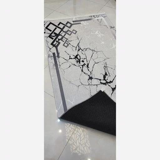 فرش ماشینی چاپی | فرشینه هازان ترک نقره ای h176 (پس کرایه) فرش ماشینی چاپی | فرشینه هازان ترک نقره ای h176 (پس کرایه) - Image 11