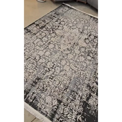 فرشینه هازان ترک وینتیج طوسی کد M328 (پس کرایه) فرشینه هازان ترک وینتیج طوسی کد M328 (پس کرایه) - Image 9