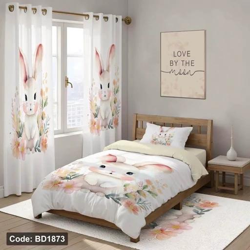 ست فانتزی روتختی چاپی دخترانه خرگوش 4تیکه کد bd1873 (پس کرایه) ست فانتزی روتختی چاپی دخترانه خرگوش 4تیکه کد bd1873 (پس کرایه)