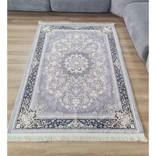 فرش ماشینی چاپی | فرشینه هازان ترک طوسی سنتی (پس کرایه) فرش ماشینی چاپی | فرشینه هازان ترک طوسی سنتی (پس کرایه) - Image 5