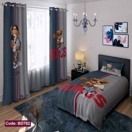 ست فانتزی روتختی چاپی پسرانه طرح تدی کد bd782 (پس کرایه) ست فانتزی روتختی چاپی پسرانه طرح تدی کد bd782 (پس کرایه)