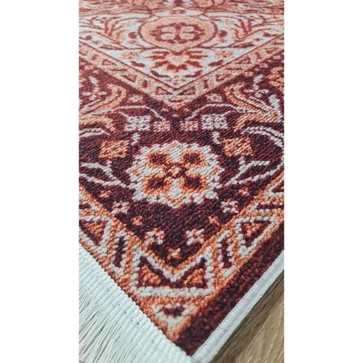 فرش ماشینی چاپی | فرشینه هازان ترک طرح سنتی استوپ دار h164 (پس کرایه) فرش ماشینی چاپی | فرشینه هازان ترک طرح سنتی استوپ دار h164 (پس کرایه) - Image 2