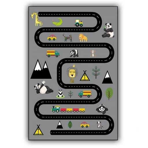 فرشینه هازان ترک کودک طرح جاده کد C135 (پس کرایه) فرشینه هازان ترک کودک طرح جاده کد C135 (پس کرایه) - Image 2