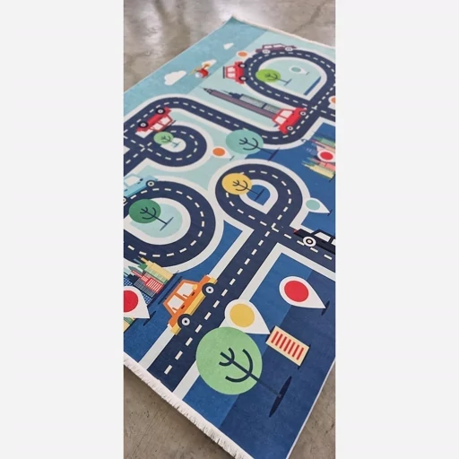 فرشینه کودک هازان ترک طرح جاده کد C132 (پس کرایه) فرشینه کودک هازان ترک طرح جاده کد C132 (پس کرایه) - Image 5