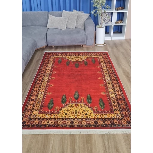 فرشینه مخمل قشقایی طرح سنتی لاکی (پس کرایه) فرشینه مخمل قشقایی طرح سنتی لاکی (پس کرایه) - Image 2