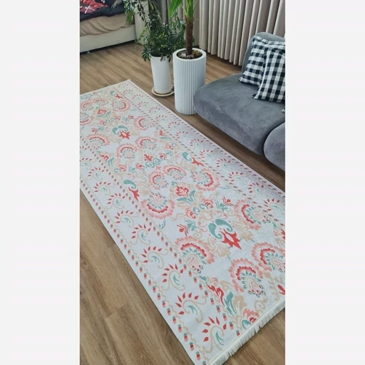 فرش ماشینی چاپی | فرشینه مخمل راهرویی و کناره r136 (پس کرایه) فرش ماشینی چاپی | فرشینه مخمل راهرویی و کناره r136 (پس کرایه) - Image 6