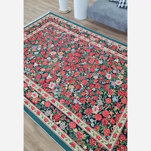 فرش ماشینی چاپی | فرشینه مخمل طرح ابریشمی 02 (پس کرایه) فرش ماشینی چاپی | فرشینه مخمل طرح ابریشمی 02 (پس کرایه) - Image 7