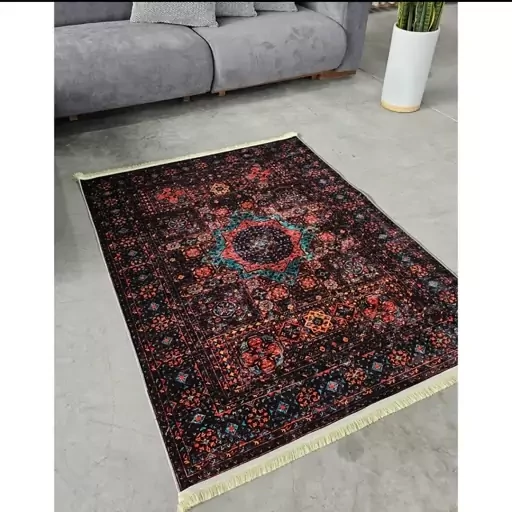 فرشینه مخمل سنتی لاکی کد h242 (پس کرایه) فرشینه مخمل سنتی لاکی کد h242 (پس کرایه)