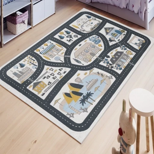 فرش کودک طرح جاده هازان ترک کد C120(پس کرایه) فرش کودک طرح جاده هازان ترک کد C120(پس کرایه)