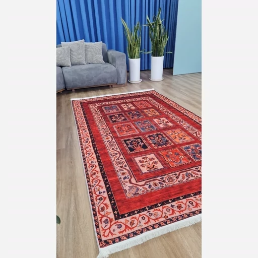 فرش ماشینی چاپی | فرشینه هازان ترک طرح سنتی لاکی کد 092 (پس کرایه) فرش ماشینی چاپی | فرشینه هازان ترک طرح سنتی لاکی کد 092 (پس کرایه) - Image 5