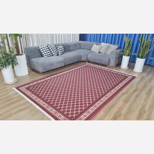 فرش ماشینی چاپی | فرشینه هازان ترک طرح ترکمن لاکی 122 (پس کرایه) فرش ماشینی چاپی | فرشینه هازان ترک طرح ترکمن لاکی 122 (پس کرایه) - Image 11