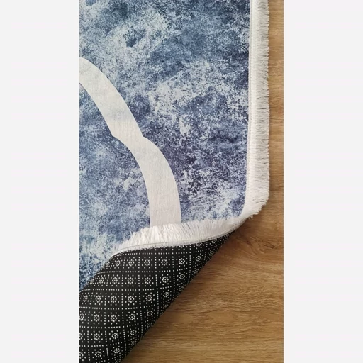 فرش ماشینی چاپی | فرشینه هازان ترک سرمه ای h265 (پس کرایه) فرش ماشینی چاپی | فرشینه هازان ترک سرمه ای h265 (پس کرایه) - Image 5